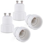 4 adaptateur de douille - convertisseur douilles gu10 vers e14 - adaptateur de support de lampe culot ...