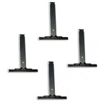 4 attaches de tablier, fixation par clip, verrou pour volet roulant