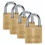 4 cadenas 30mm laiton massif blist - abus