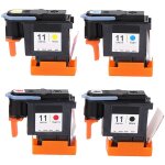 4 cartouches d'impression t�te d'imprimante magenta noir cyan jaune pour hp designjet 100 110 111 500 ...