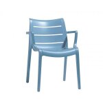 Scab - fauteuil sunset en technopolym�re bleu clair.