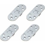 Vurahome - 4 charni�res de table pliantes - charni�res plates pour porte de cabinet - en zinc m�tal - ...