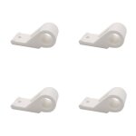 Store menuiserie - 4 colliers d�port�s d'espagnolette, composite, blanc, syst�me pour volet battant bois ...
