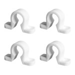 Store menuiserie - 4 collier plat, blanc, composite, pour espagnolette de volet battant