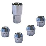 4 ecrous antivol de roue m12x150 modele f conique