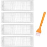 4 hepa filtre accessoires de rechange pour xiaomi mi robot vacuum mop 2s / mop pro / mop p / styj02ym, ...