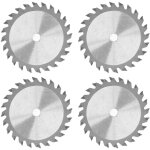 4 lames de scie circulaire carbure 85mm 24 dents 3000 tr / min, pour coupe bois et plastique, lot de ...