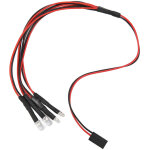 4 led pour voiture t�l�command�e, pi�ces am�lioration pour axial scx24 1 / 24, �clairage rc