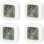 4 pack thermometre interieur mini thermom�tre hygrometre haute pr�cision temp�rature hygrom�tre moniteur ...