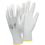 4 paires de gants de travail en pu, taille 8 - m, couleur blanc, gants de mcanicien en nylon gants de ...