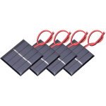4 panneaux solaires 0. 36w 2v avec c�bles pour alimenter de petits appareils �lectroniques