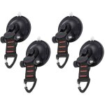 4 pcs ancre � ventouse fixation du crochet d'arrimage ventouses d'ancrage lavables, multi - usages pour ...