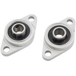 4 pcs palier roulement en alliage de zinc et acier 8mm kfl08 palier � bride auto - alignement roulement ...