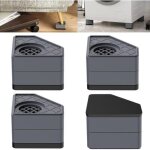A 4 pcs rehausseurs de meubles, pieds anti - vibreur machine � laver universels, pieds machine � laver ...
