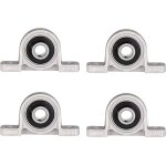 4 pcs roulements bloc, 10mm roulements � billes, paliers a semelle, roulements de bloc d'oreiller, bride ...