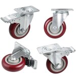 4 pcs roulettes pivotantes avec frein 100mm pour meuble charge 400kg 4 pcs roulettes pivotantes avec frein 100mm pour meuble charge 400kg