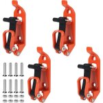 4 pcs support de montage de lumi�re ajustable pinces de toit en m�tal et caoutchouc universelle pince ...