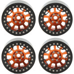 4 pi�ces 2. 2 pouces jante alliage aluminium universelle pour mod�le rc 1 / 10 crawler simulation orange ...