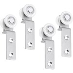 4 pi�ces 20 mm roulettes porte coulissante, bloc de poulie de roulement en m�tal de tuyau de courbure, ...