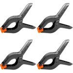 4 pi�ces 6' 158 mm pince a ressort plastique, pince de serrage force de serrage �lev�e ouverture maximale ...
