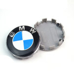 4 pi�ces 68mm enjoliveurs avec logo bleu et blanc pour bmw s�rie 3, s�rie 5, x1, x5, x6