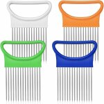 4 pi�ces en acier inoxydable oignon trancheuse l�gumes tomate titulaire trancheuse cutter pour cuisine ...