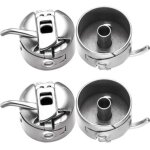4 pi�ces bo�tier de canette machine � coudre bo�tier de canette en acier inoxydable pour chargement frontal ...