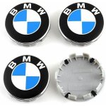 4 pi�ces cache moyeux compatible with bmw 68mm centre roue abs accessoires de voiture, bleu