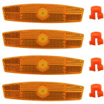 4 pi�ces catadioptre, catadioptre velo, r�flecteurs de p�dale orange v�lo, catadioptre velo roue, am�liorent ...