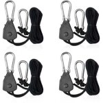 4 pi�ces cordes � cliquet r�glable avec crochets 1 / 8 tendeur voile ombrage sangle � cliquet corde pour ...