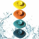 4 pi�ces cr�pines d'�vier, bouchon de vidange universel, bouchon d'�vier de cuisine, attrape - cheveux ...