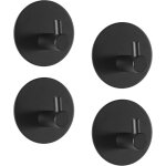 4 pi�ces crochet adh�sif 3m, 7kg max crochet mural de salle de bains en acier inox auto - adhesif, porte ...