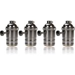 4 pi�ces edison douille vintage e27 adaptateur de lampe avec interrupteur r�tro vintage lustre sans fil ...