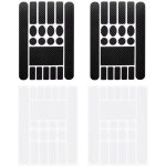 4 pi�ces film protection cadre v�lo transparent autocollant pvc anti - rayures noir mat carbone pour ...