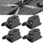 4 pi�ces gicleur lave glace, buses d'essuie - glace de pare - brise universelles, gicleur essuie glace ...
