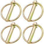 4 pi�ces goupilles clips, goupille de lynch avec anneau, assortiment de goupilles clips rond s�curit�, ...