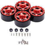 4 pi�ces jantes en aluminium durables, faciles � installer, sans vis, pi�ces am�lior�es pour voiture ...