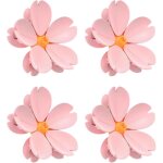 4 pi�ces magn�tique pince sachet alimentaire, forme de fleur pince alimentaire, convient pour les r�frig�rateu ...