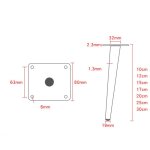 4 pices meubles cne inclin support canap pieds meuble tv pieds meubles cne fer pieds (pieds coniques ...