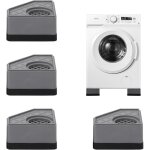 A 4 pi�ces patins anti vibration machine a laver support, tampons � pied amortisseurs lave linge, s�che ...