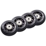 4 pi�ces patins � roulettes roues 70x24mm avec roulements accessoires antid�rapants non clignotants