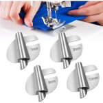 4 pi�ces pied de biche machine a coudre kit, 7 / 8 / 9 / 10mm guide de couture magn�tique, acier inoxydable ...