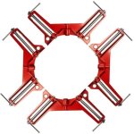 4 pi�ces pince � angle droit � 90 degr�s, serre joint angle droit etau d'angle reglable � bois ensemble ...