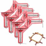 4 pi�ces pince � angle droit � 90 degr�s, serre joint angle droit etau d'angle reglable � bois ensemble ...