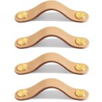 4 pi�ces poign�es cuir de placard poign�es cuir pour tiroir boutons de porte cuir bouton meuble cuir ...