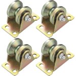 4 pi�ces poulie de levage mouflage, roulette � rainure en v, roulettes de levage, roue gorge poulies ...