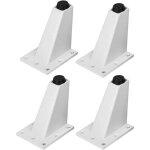 Vurahome - 4 pi�ces r�glable en m�tal jambe de meubles en alliage d'aluminium �pais jambes obliques table ...
