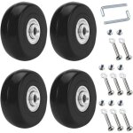 4 pi�ces roue valise universelle, 50 x18mm roues de rechange pour bagages, roulettes de rechange pour ...