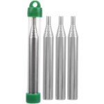 4 pi�ces soufflet � feu pliable en acier inoxydable pour cuisson en plein air