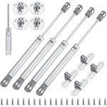 4 pi�ces verin hydraulique kit d'accessoires de clapet � ressort, 100n v�rins � gaz hydrauliques, charniere ...